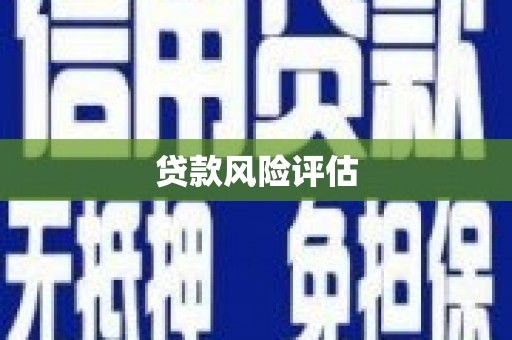 辽阳贷款风险评估