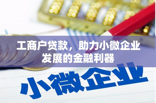 辽阳工商户贷款，助力小微企业发展的金融利器