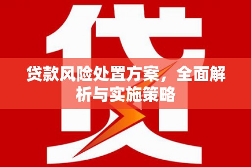 辽阳贷款风险处置方案，全面解析与实施策略
